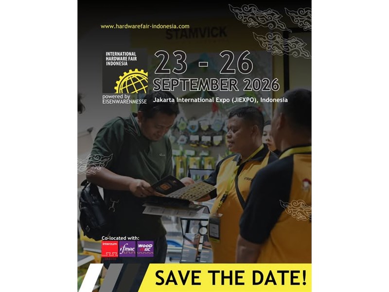 International Hardware Fair Indonesia 2026: Second Edition Held 24-27 Sep at NICE PIK 2 | Indonesia Hardware Market Update